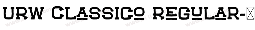 URW Classico Regular字体转换